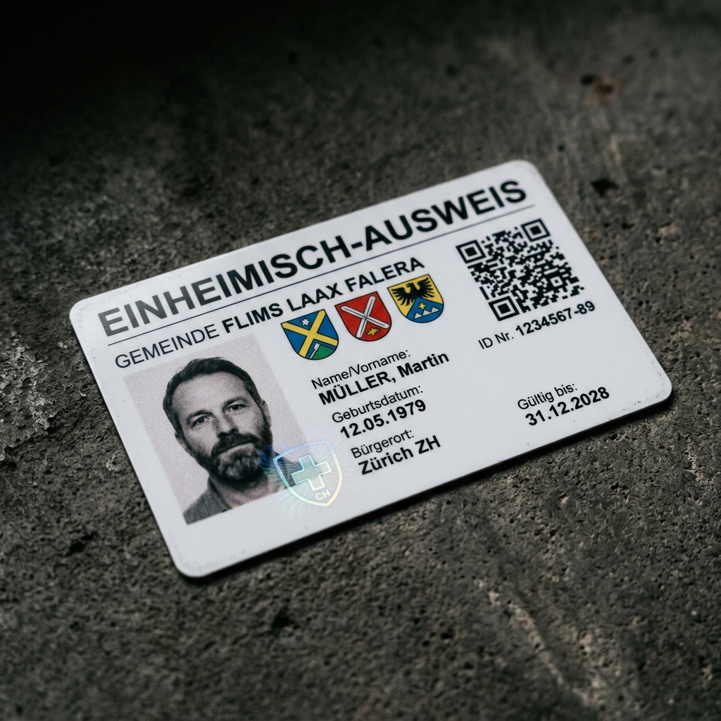 Physischer Einheimisch-Ausweis als Backup-Medium